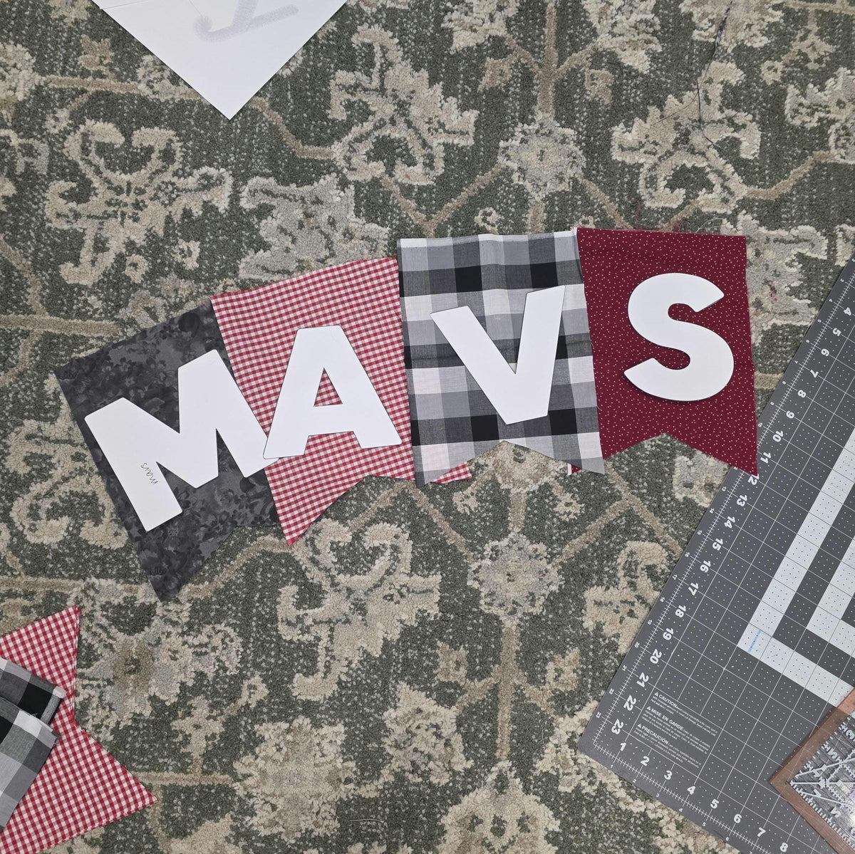 Personalized Name Banner - Handmade - Custom Quilt Banner