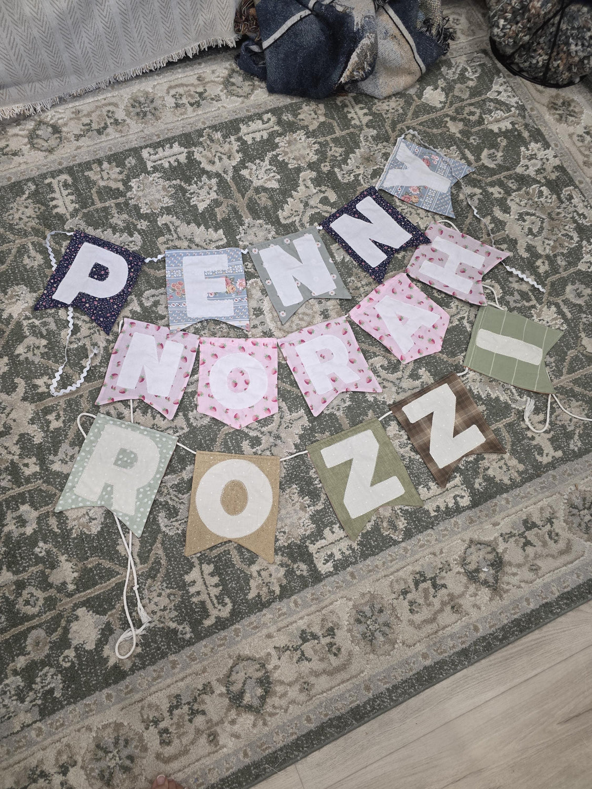 Personalized Name Banner - Handmade - Custom Quilt Banner