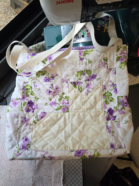 Kitty Cat Tote - Patchwork